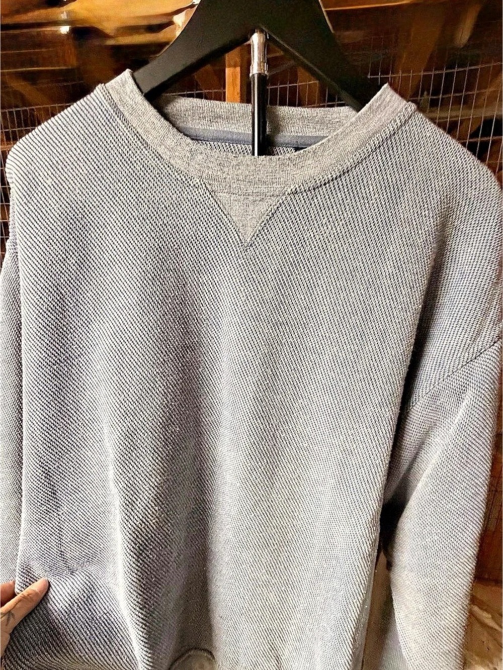 Orvis  Men's Cotton Crewneck Sweater Size Medium